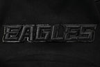 NFL PHILADELPHIA EAGLES TRIPLE BLACK CHANDAIL À CAPUCHON EN MAILLE DOUBLE POUR HOMME (TRIPLE NOIR HOMME)
