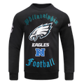NFL PHILADELPHIA EAGLES OLD ENGLISH CHANDAIL À COL ROND POUR HOMME (NOIR)
