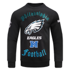NFL PHILADELPHIA EAGLES OLD ENGLISH CHANDAIL À COL ROND POUR HOMME (NOIR)
