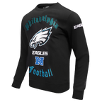 NFL PHILADELPHIA EAGLES OLD ENGLISH CHANDAIL À COL ROND POUR HOMME (NOIR)