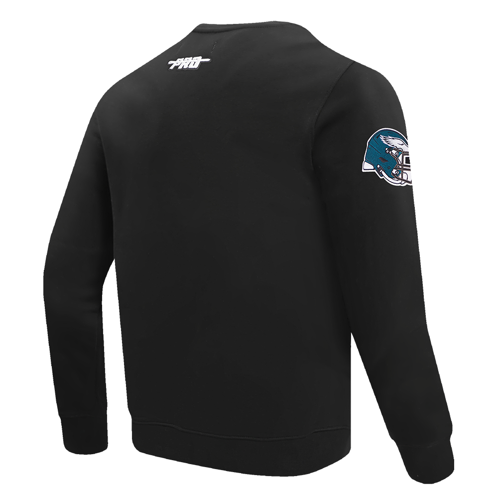 NFL PHILADELPHIA EAGLES OLD ENGLISH CHANDAIL À COL ROND POUR HOMME (NOIR)