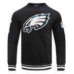 NFL PHILADELPHIA EAGLES CHANDAIL À COL ROND MASHUP CÔTELÉ POUR HOMME (NOIR)