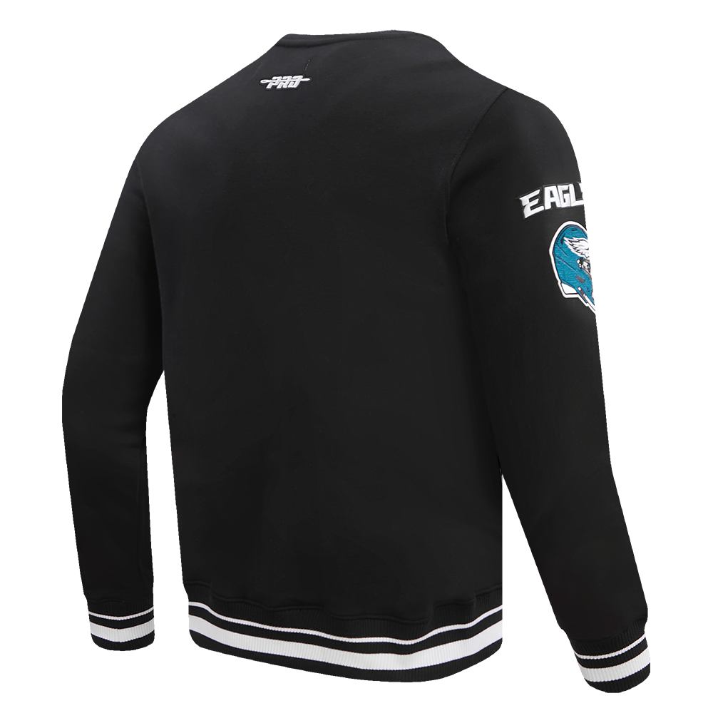 NFL PHILADELPHIA EAGLES CHANDAIL À COL ROND MASHUP CÔTELÉ POUR HOMME (NOIR)