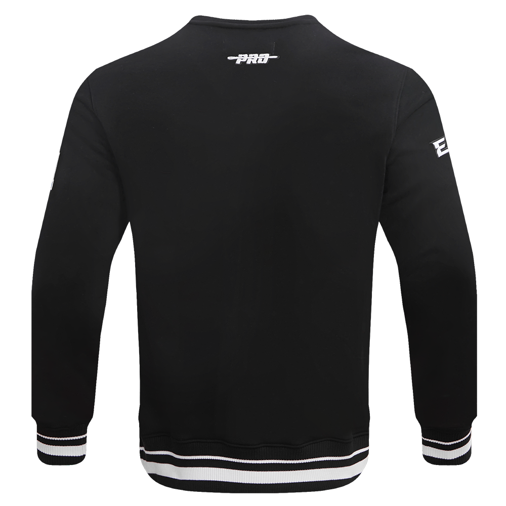 NFL PHILADELPHIA EAGLES CHANDAIL À COL ROND MASHUP CÔTELÉ POUR HOMME (NOIR)