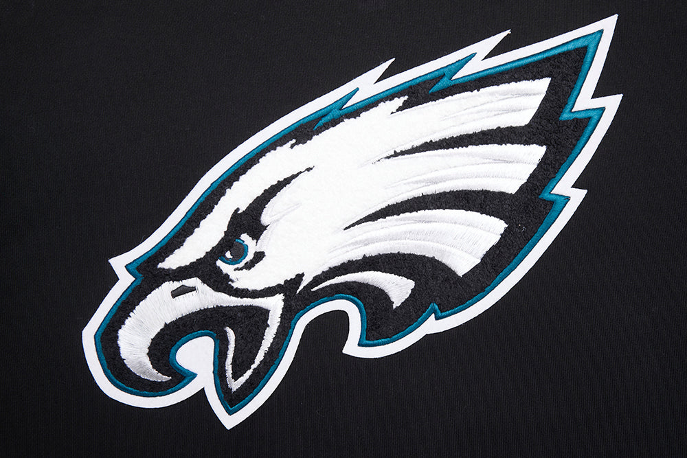 NFL PHILADELPHIA EAGLES CHANDAIL À COL ROND MASHUP CÔTELÉ POUR HOMME (NOIR)