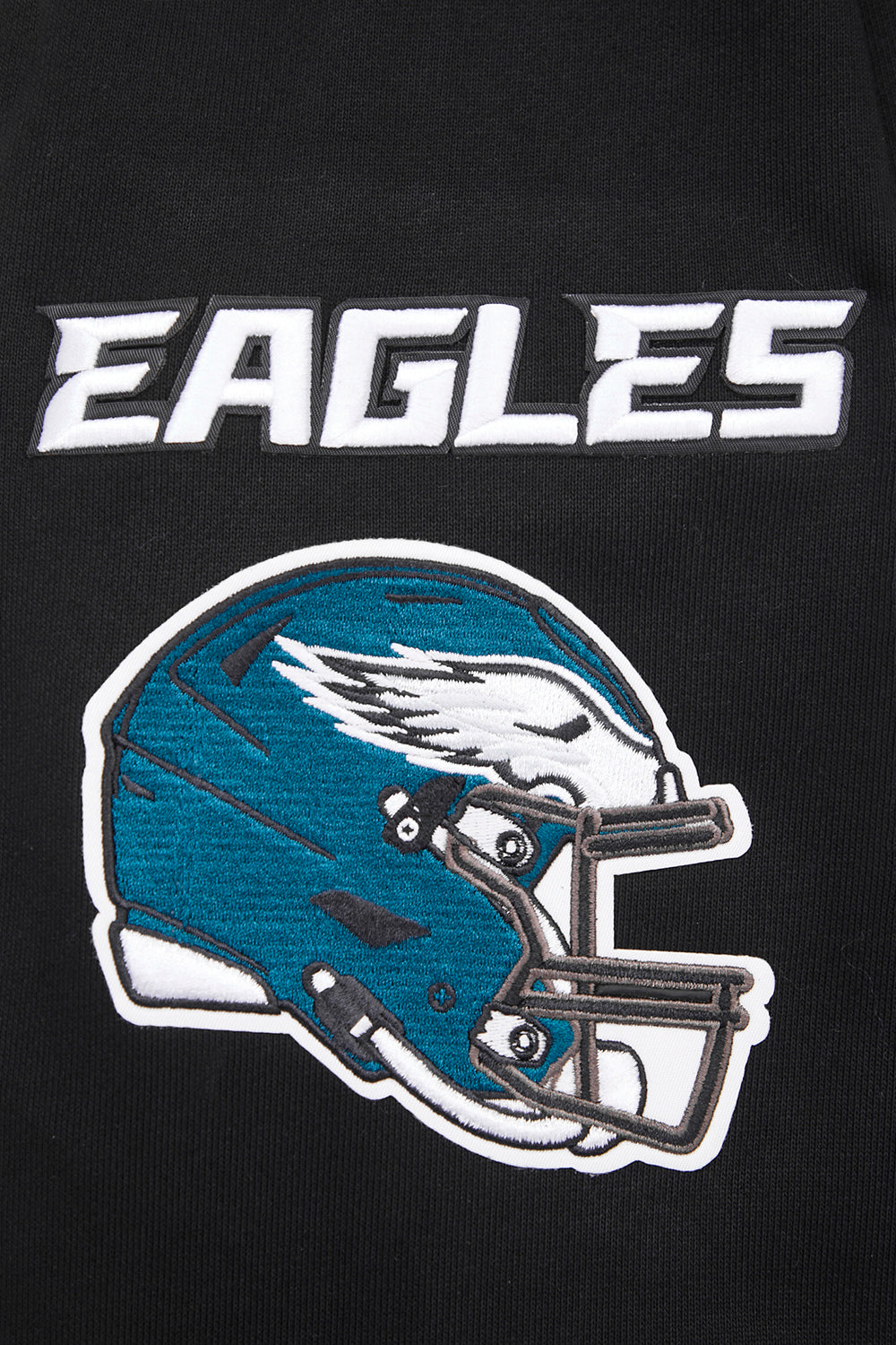 NFL PHILADELPHIA EAGLES CHANDAIL À COL ROND MASHUP CÔTELÉ POUR HOMME (NOIR)