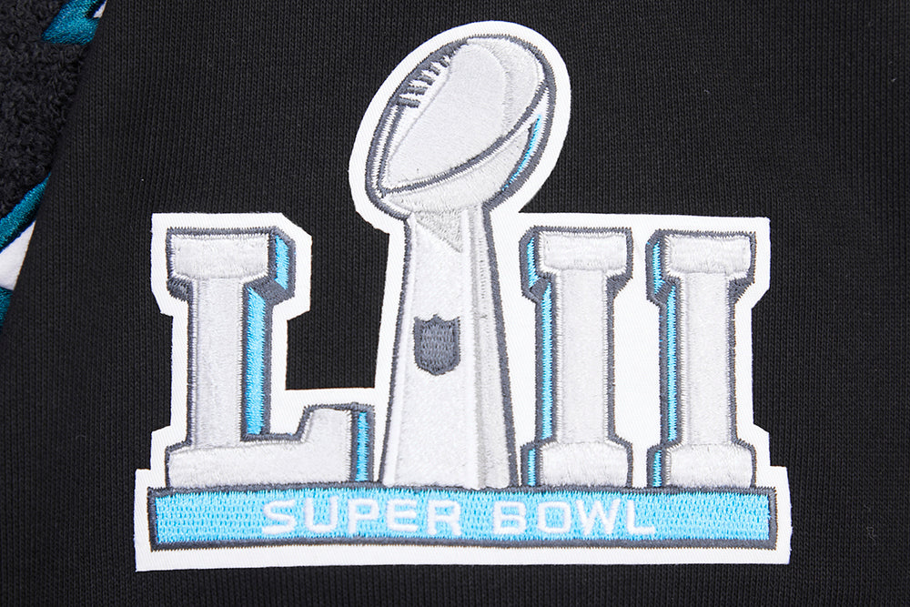 NFL PHILADELPHIA EAGLES CHANDAIL À COL ROND MASHUP CÔTELÉ POUR HOMME (NOIR)
