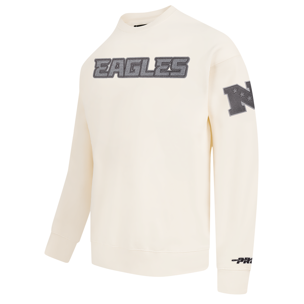 NFL PHILADELPHIA EAGLES REVERSE FRENCH TERRY MEN'S DROP SHOULDER FLC (EGGSHELL)