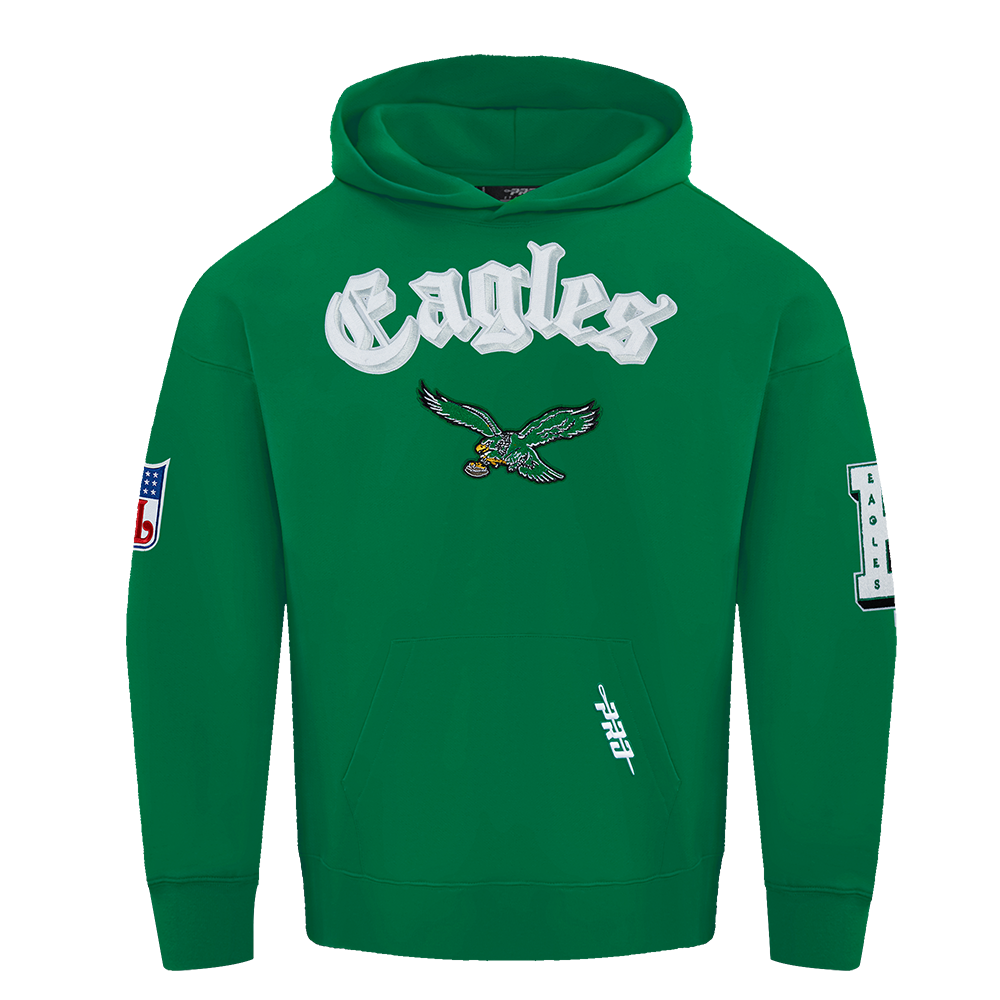 NFL PHILADELPHIA EAGLES BEST OF CHANDAIL À CAPUCHON À ÉPAULES TOMBANTES POUR HOMME (VERT KELLY)