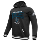 NFL PHILADELPHIA EAGLES TEAM BADGE MEN'S RIB FLC PO HOODIE (BLACK)