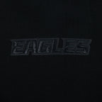 NFL PHILADELPHIA EAGLES BLACKOUT CHANDAIL À CAPUCHON EN MOLLETON À ÉPAULES TOMBANTES POUR HOMME (NOIR)