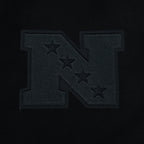 NFL PHILADELPHIA EAGLES BLACKOUT CHANDAIL À CAPUCHON EN MOLLETON À ÉPAULES TOMBANTES POUR HOMME (NOIR)