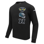 NFL PHILADELPHIA EAGLES BORN FOR SPORT MEN'S FLC CREWNECK (BLACK)