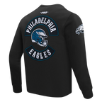 NFL PHILADELPHIA EAGLES BORN FOR SPORT MEN'S FLC CREWNECK (BLACK)