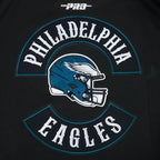 NFL PHILADELPHIA EAGLES BORN FOR SPORT MEN'S FLC CREWNECK (BLACK)