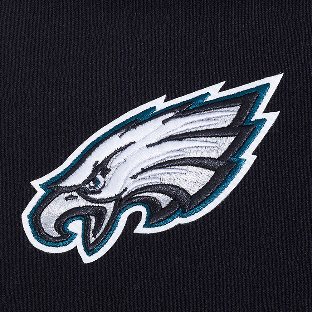 NFL PHILADELPHIA EAGLES CLASSIC ICON MEN'S PULLOVER HOODIE (BLACK)