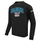 NFL PHILADELPHIA EAGLES CITY ARCH MEN'S FLC CREWNECK (BLACK)