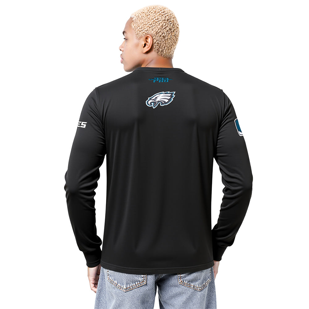 NFL PHILADELPHIA EAGLES CITY ARCH MEN'S FLC CREWNECK (BLACK)