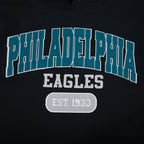NFL PHILADELPHIA EAGLES CITY ARCH CHANDAIL À CAPUCHON EN MOLLETON POUR HOMME (NOIR)