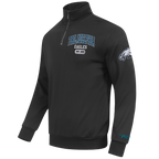 NFL PHILADELPHIA EAGLES CITY ARCH HAUT EN MOLLETON À GLISSIÈRE AU QUART POUR HOMME (NOIR)