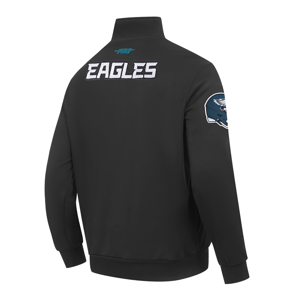 NFL PHILADELPHIA EAGLES CITY ARCH HAUT EN MOLLETON À GLISSIÈRE AU QUART POUR HOMME (NOIR)