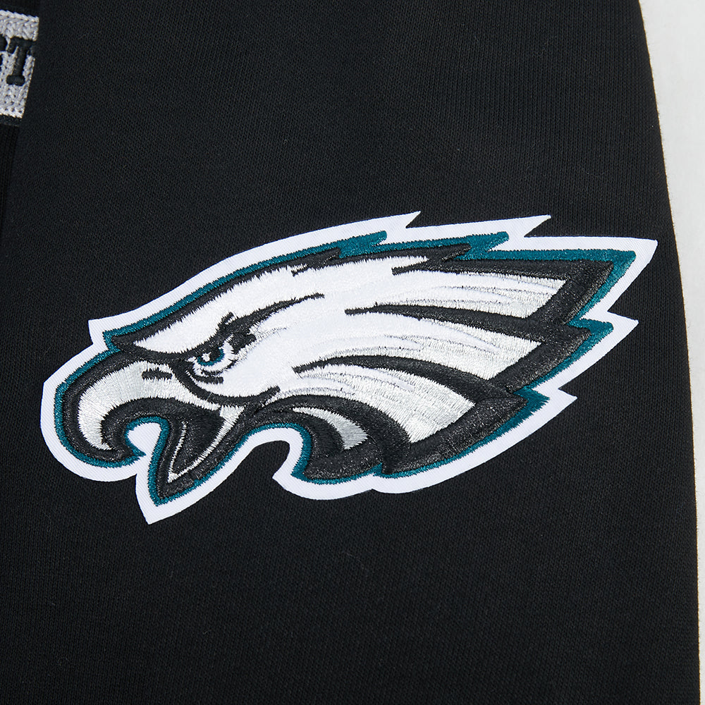 NFL PHILADELPHIA EAGLES CITY ARCH HAUT EN MOLLETON À GLISSIÈRE AU QUART POUR HOMME (NOIR)