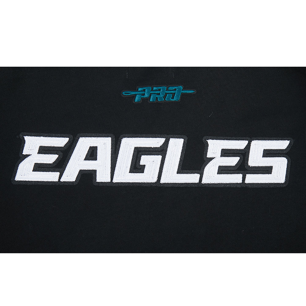 NFL PHILADELPHIA EAGLES CITY ARCH HAUT EN MOLLETON À GLISSIÈRE AU QUART POUR HOMME (NOIR)