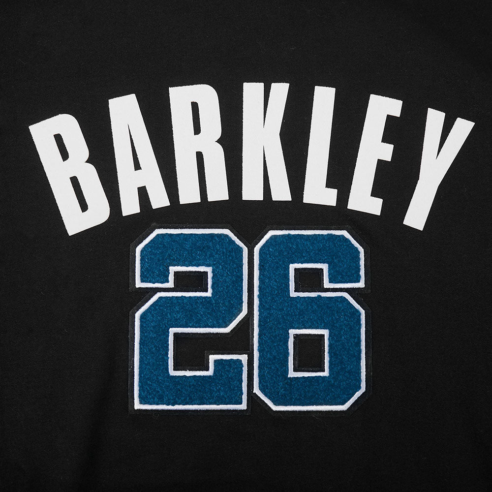 NFL PHILADELPHIA EAGLES SAQUON BARKLEY #26 CLASSIC PNN CHANDAIL À CAPUCHON EN MAILLE DOUBLE POUR HOMME