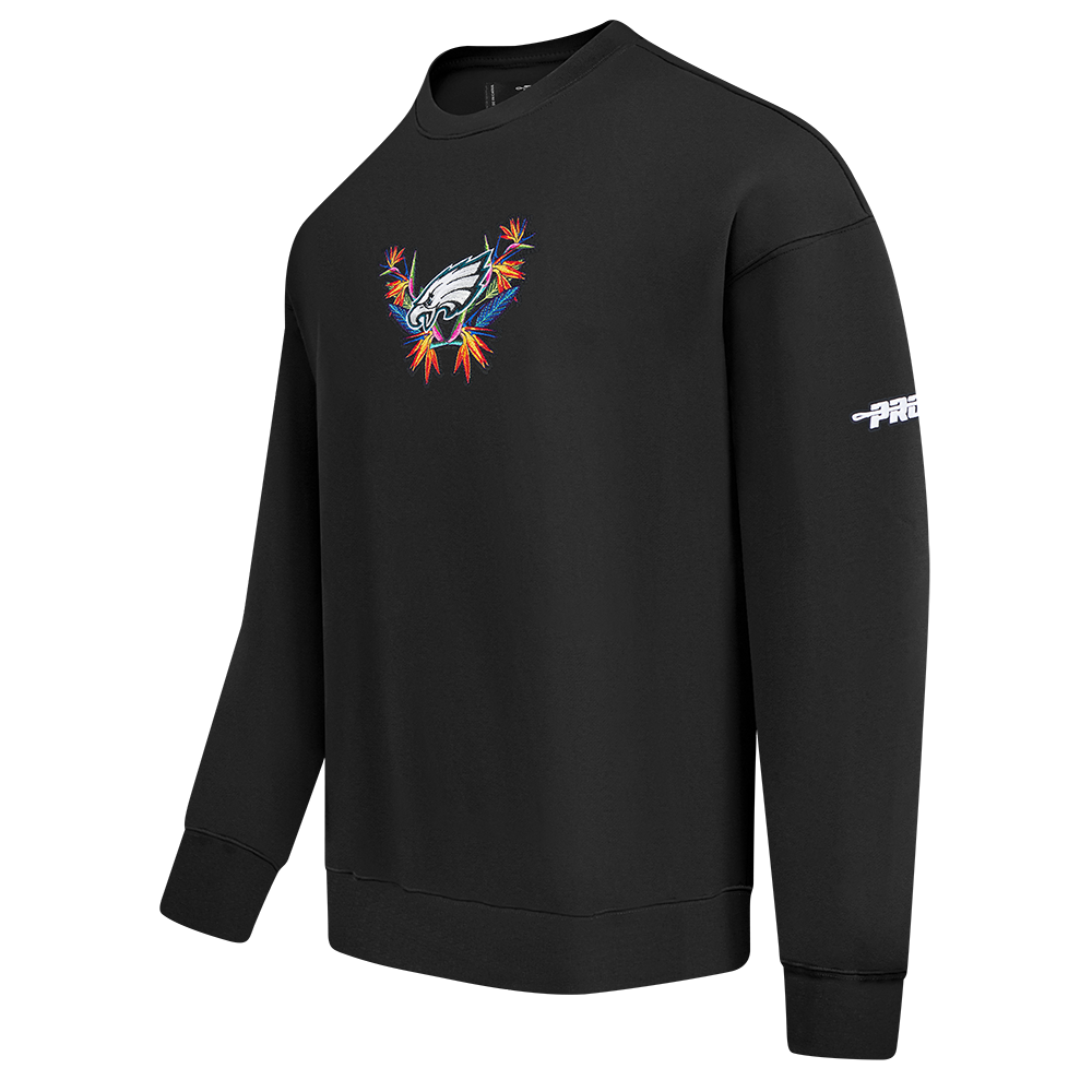 NFL PHILADELPHIA EAGLES PARADISE CHANDAIL OUATÉ À COL ROND POUR HOMME (NOIR)