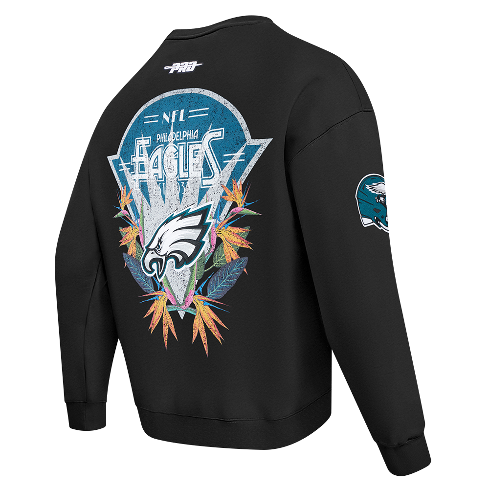 NFL PHILADELPHIA EAGLES PARADISE CHANDAIL OUATÉ À COL ROND POUR HOMME (NOIR)