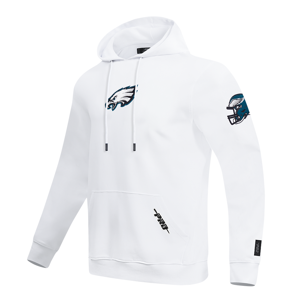 NFL PHILADELPHIA EAGLES CLASSIC CHENILLE CHANDAIL À CAPUCHON POUR HOMME (BLANC)