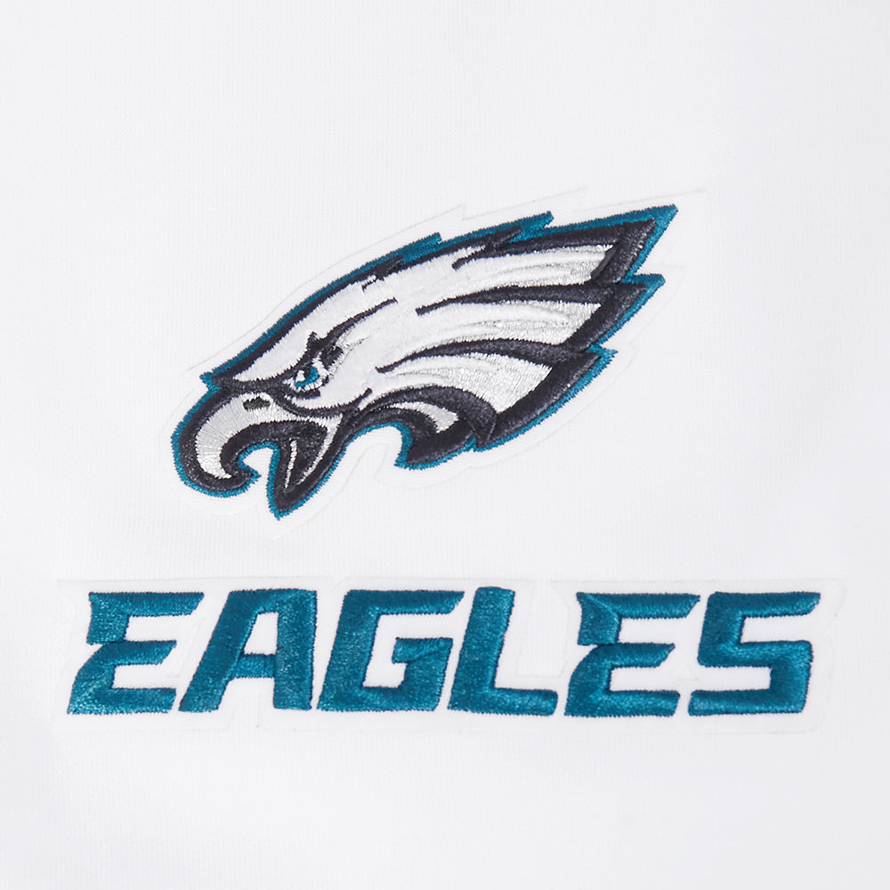 NFL PHILADELPHIA EAGLES CLASSIC CHENILLE CHANDAIL À CAPUCHON POUR HOMME (BLANC)