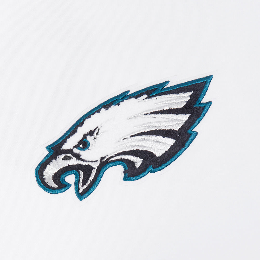 NFL PHILADELPHIA EAGLES CLASSIC CHENILLE CHANDAIL À CAPUCHON POUR HOMME (BLANC)