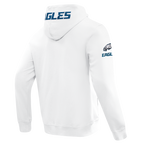 NFL PHILADELPHIA EAGLES CLASSIC CHENILLE CHANDAIL À CAPUCHON À GLISSIÈRE POUR HOMME (BLANC)