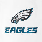NFL PHILADELPHIA EAGLES CLASSIC CHENILLE CHANDAIL À CAPUCHON À GLISSIÈRE POUR HOMME (BLANC)