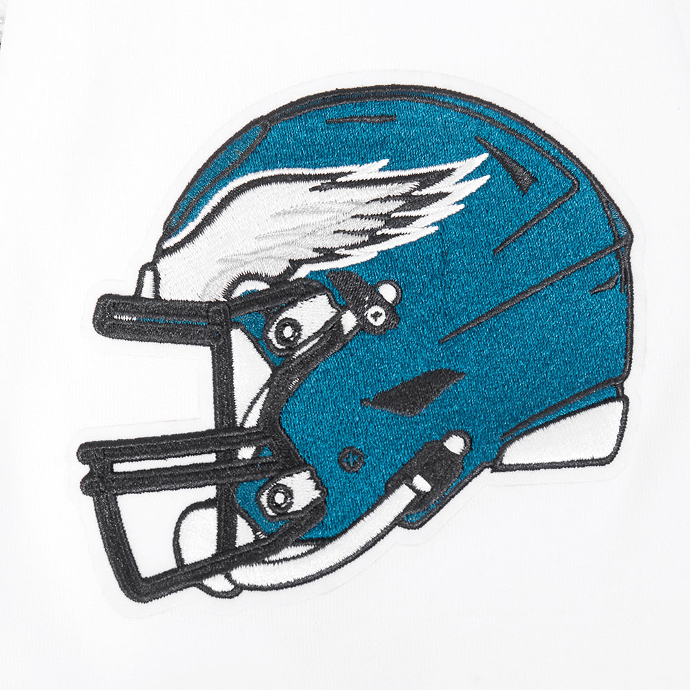 NFL PHILADELPHIA EAGLES CLASSIC CHENILLE CHANDAIL À CAPUCHON À GLISSIÈRE POUR HOMME (BLANC)