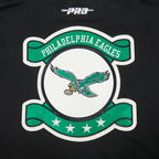 NFL PHILADELPHIA EAGLES ORIGINAL PLAYERS MEN'S PULL OVER HOODIE (BLACK/EGGSHELL)