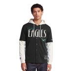 NFL PHILADELPHIA EAGLES ORIGINAL PLAYERS MEN'S PULL OVER HOODIE (BLACK/EGGSHELL)