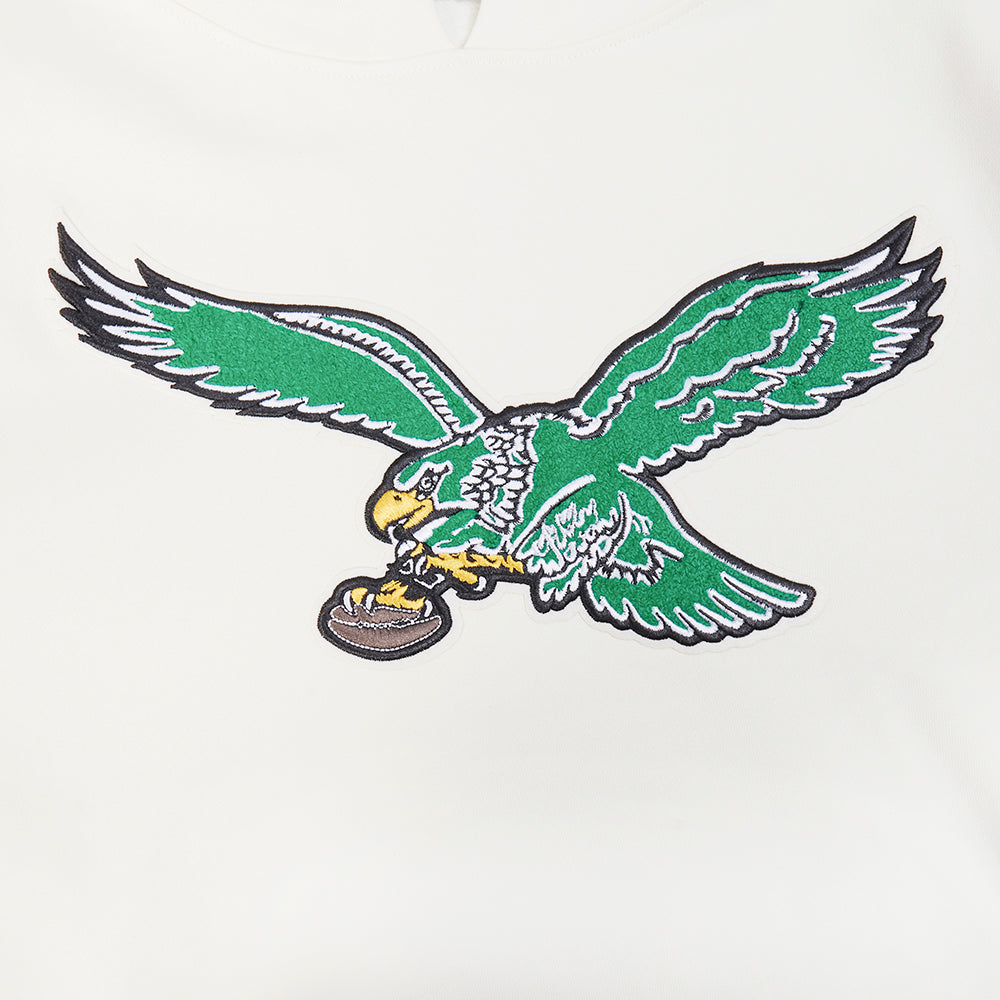NFL PHILADELPHIA EAGLES RETRO CLASSICS CHANDAIL À CAPUCHON POUR HOMME (COQUILLE D'ŒUF/VERT KELLY)