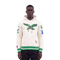 NFL PHILADELPHIA EAGLES RETRO CLASSICS CHANDAIL À CAPUCHON POUR HOMME (COQUILLE D'ŒUF/VERT KELLY)