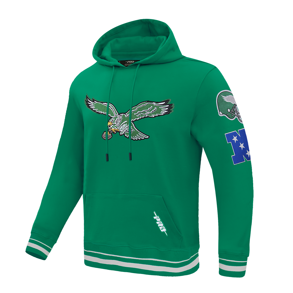 NFL PHILADELPHIA EAGLES RETRO CLASSICS MEN'S PULLOVER HOODIE (KELLY GREEN)