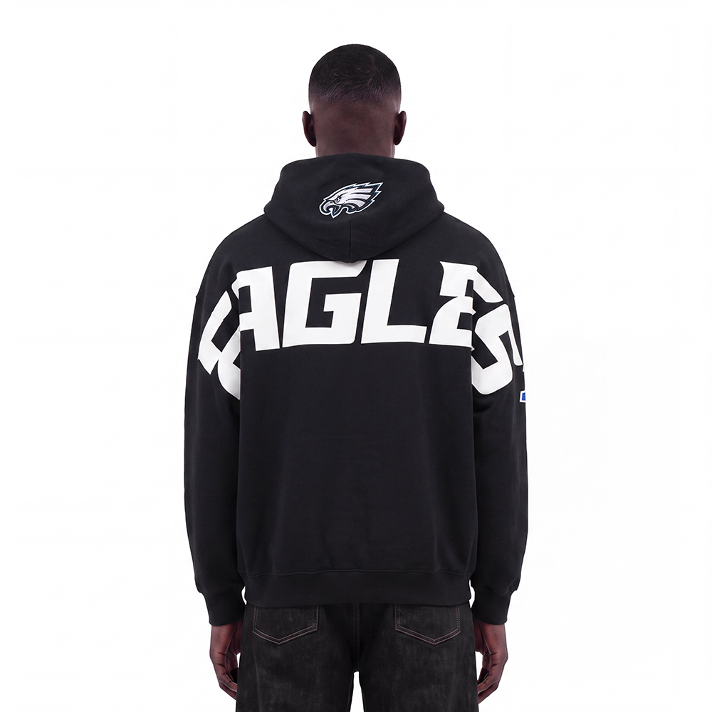 NFL PHILADELPHIA EAGLES PLAYBACK CHANDAIL À CAPUCHON POUR HOMME (NOIR)