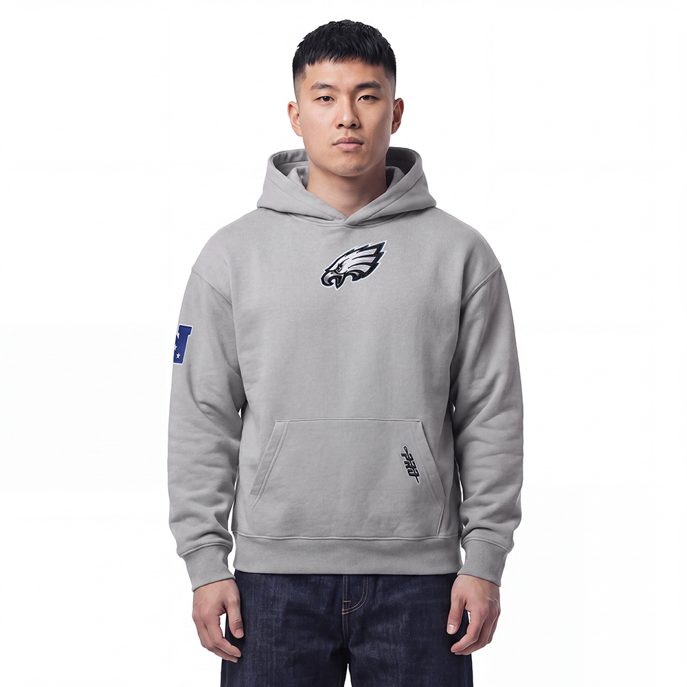NFL PHILADELPHIA EAGLES PLAYBACK CHANDAIL À CAPUCHON POUR HOMME (BÉTON)