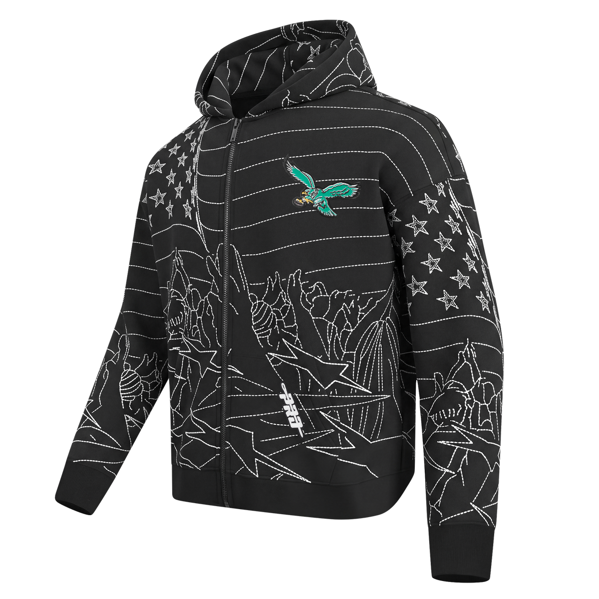 NFL PHILADELPHIA EAGLES PRO PREMIUM MEN'S SWEATSHIRT (BLACK)