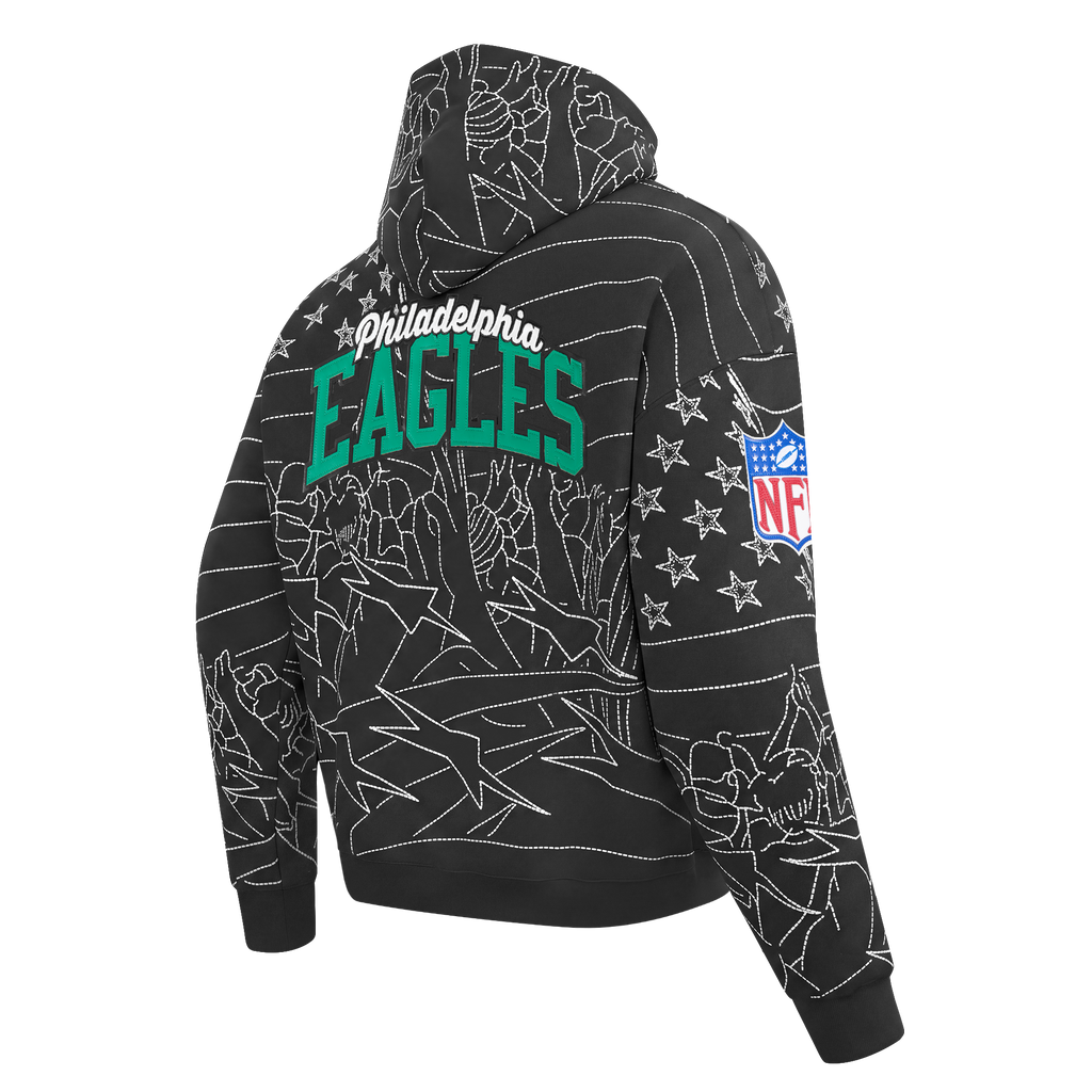 NFL PHILADELPHIA EAGLES PRO PREMIUM MEN'S SWEATSHIRT (BLACK)