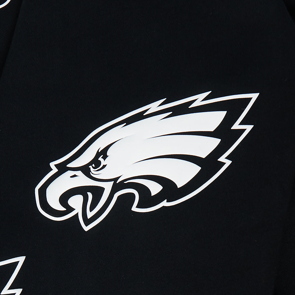 NFL PHILADELPHIA EAGLES CHANDAIL À CAPUCHON À GLISSIÈRE POUR HOMME (NOIR)