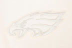 NFL PHILADELPHIA EAGLES NEUTRAL CHANDAIL À CAPUCHON EN MOLLETON À ÉPAULES TOMBANTES (COQUILLE D'ŒUF)