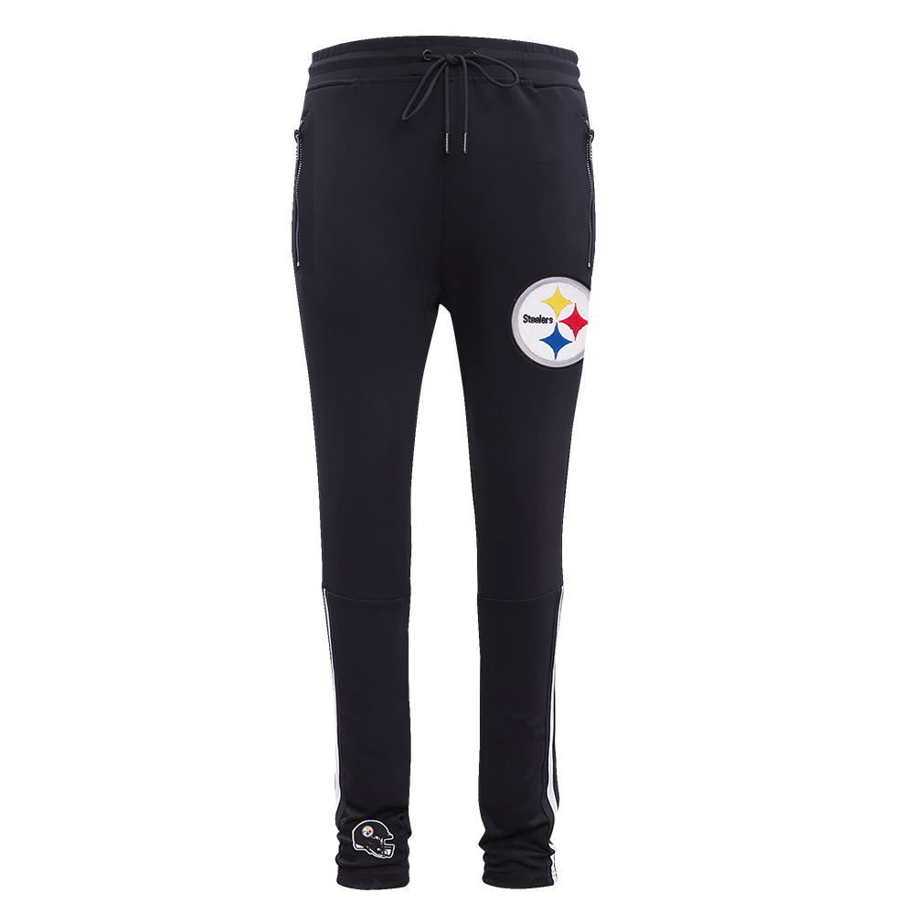 NFL PITTSBURGH STEELERS CLASSIC MEN'S DK TRACK PANT (BLACK)
