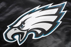 NFL PHILADELPHIA EAGLES BIG LOGO MEN'S NO FILL SATIN JKT (BLACK)