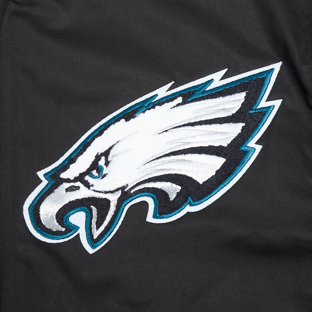 NFL PHILADELPHIA EAGLES LIVING LARGE BLOUSON EN SERGÉ POUR HOMME (NOIR)